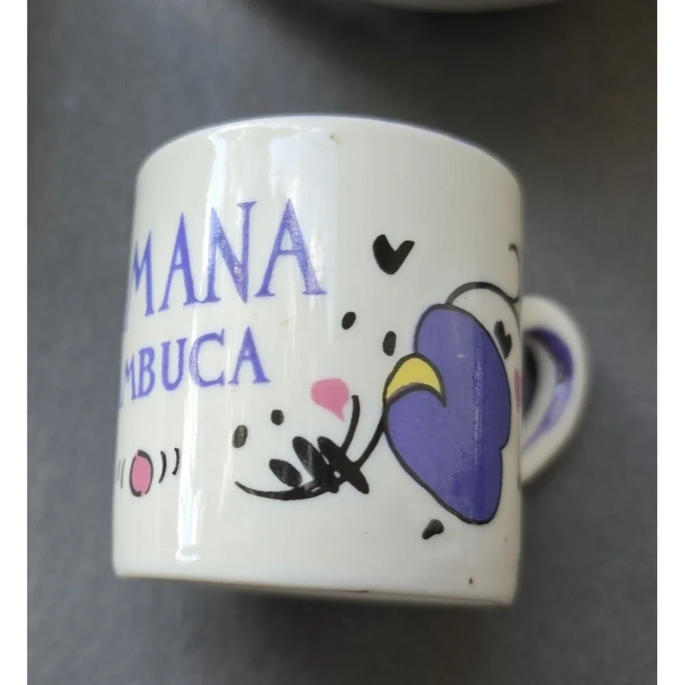 Set of 3 Romana Sambuca Coffee Espresso Cup Italy Cups